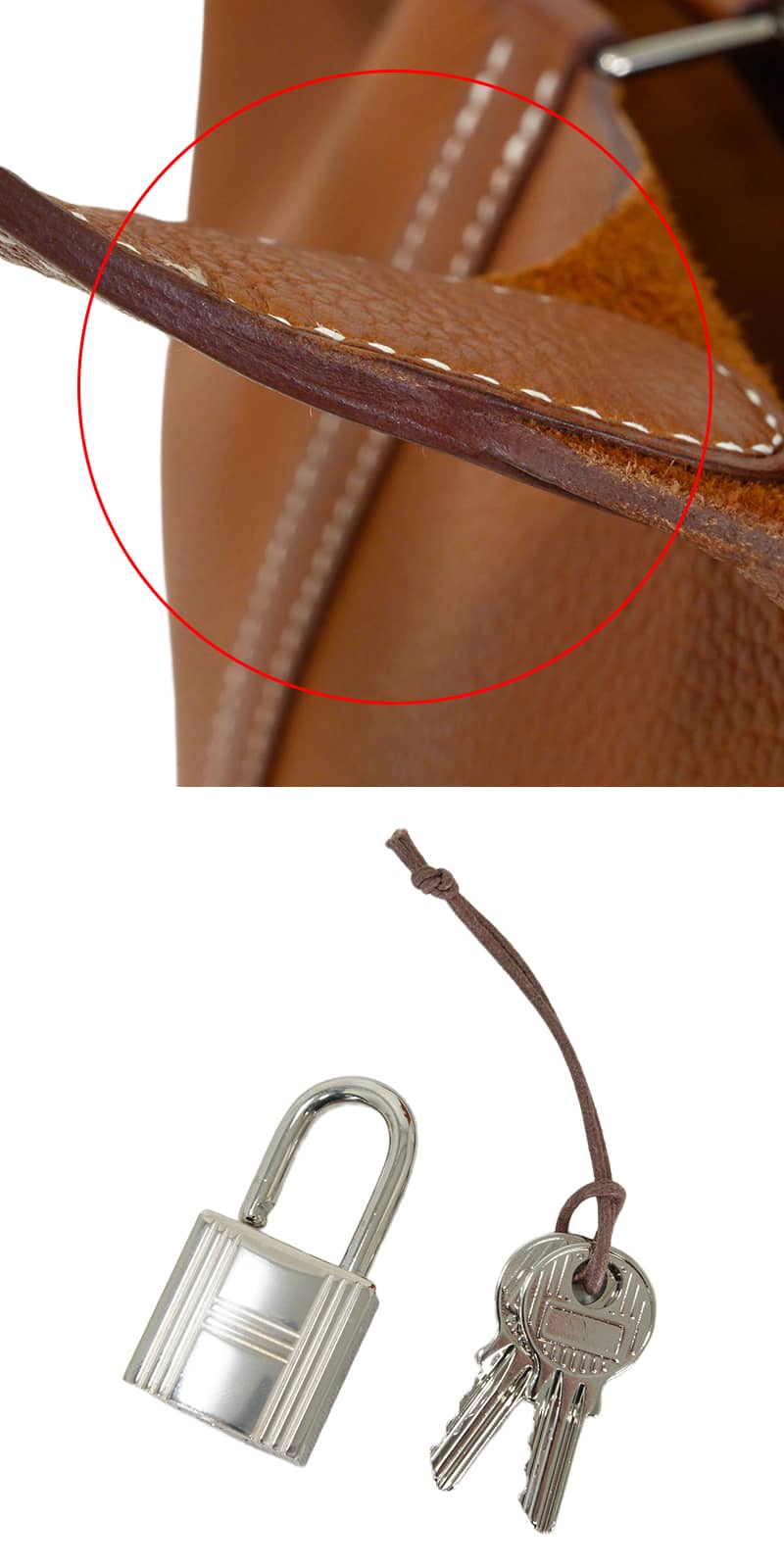 [Pre-loved] HERMES Handbag Picotin Lock 18 PM Fauve Barenia Faubourg Silver HW Stamp U[USED SA][Authentic]