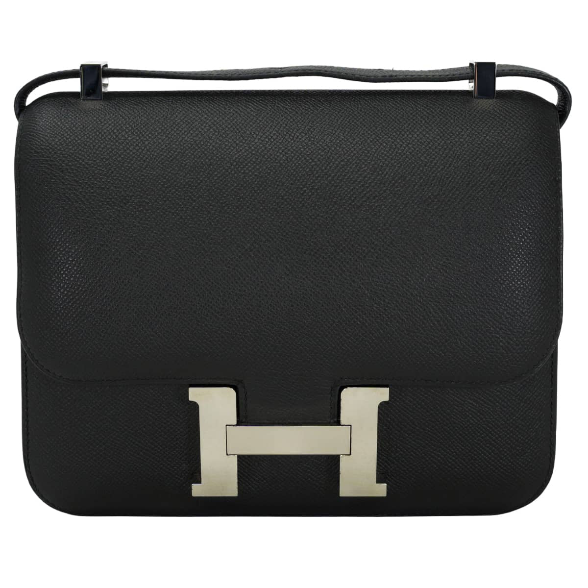 [Pre-loved] HERMES Shoulder bag Constance 3 24 MM Noir (Black) Veau Epsom Silver HW Stamp T[LIKE NEW][Authentic]
