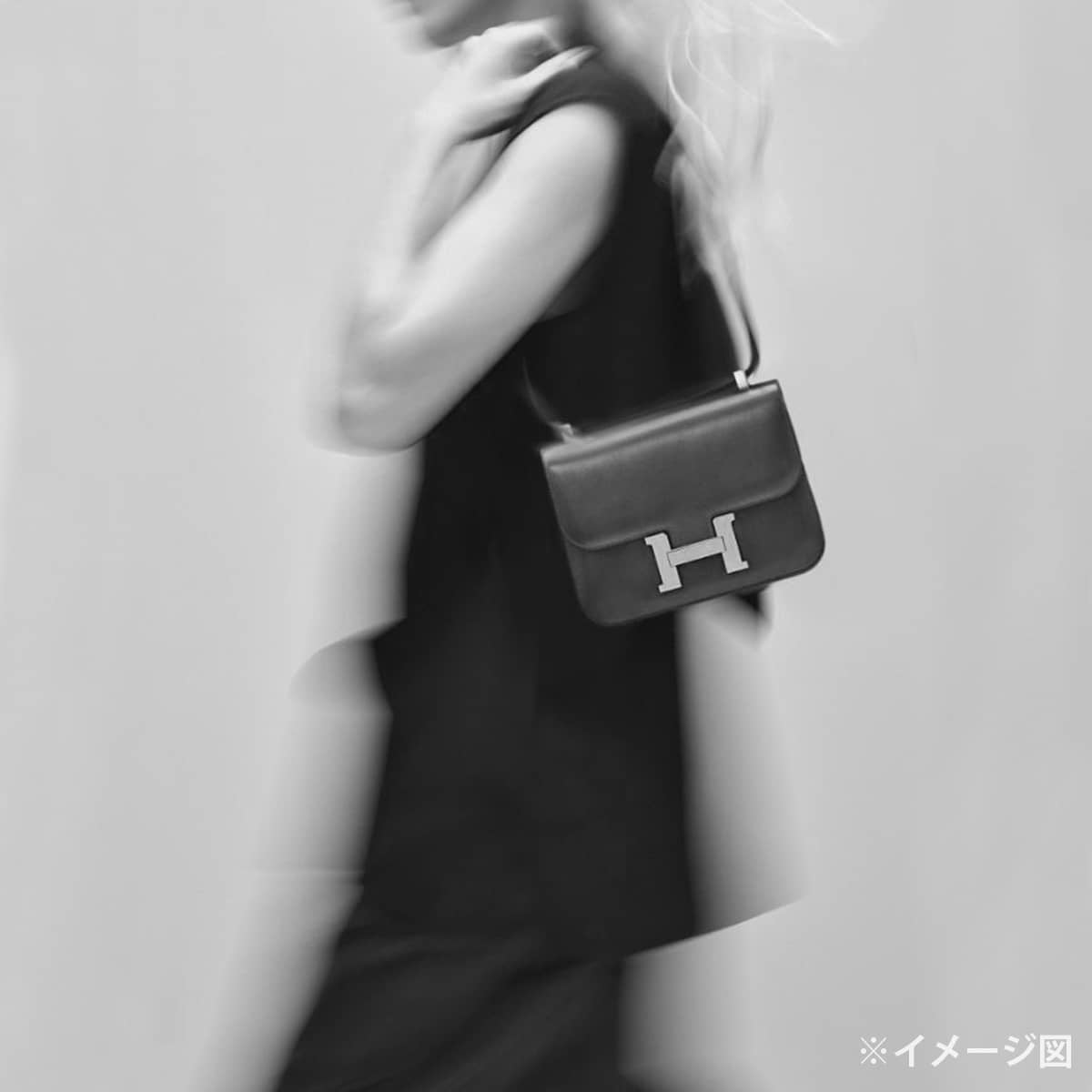 [Pre-loved] HERMES Shoulder bag Constance 3 24 MM Noir (Black) Veau Epsom Silver HW Stamp T[LIKE NEW][Authentic]