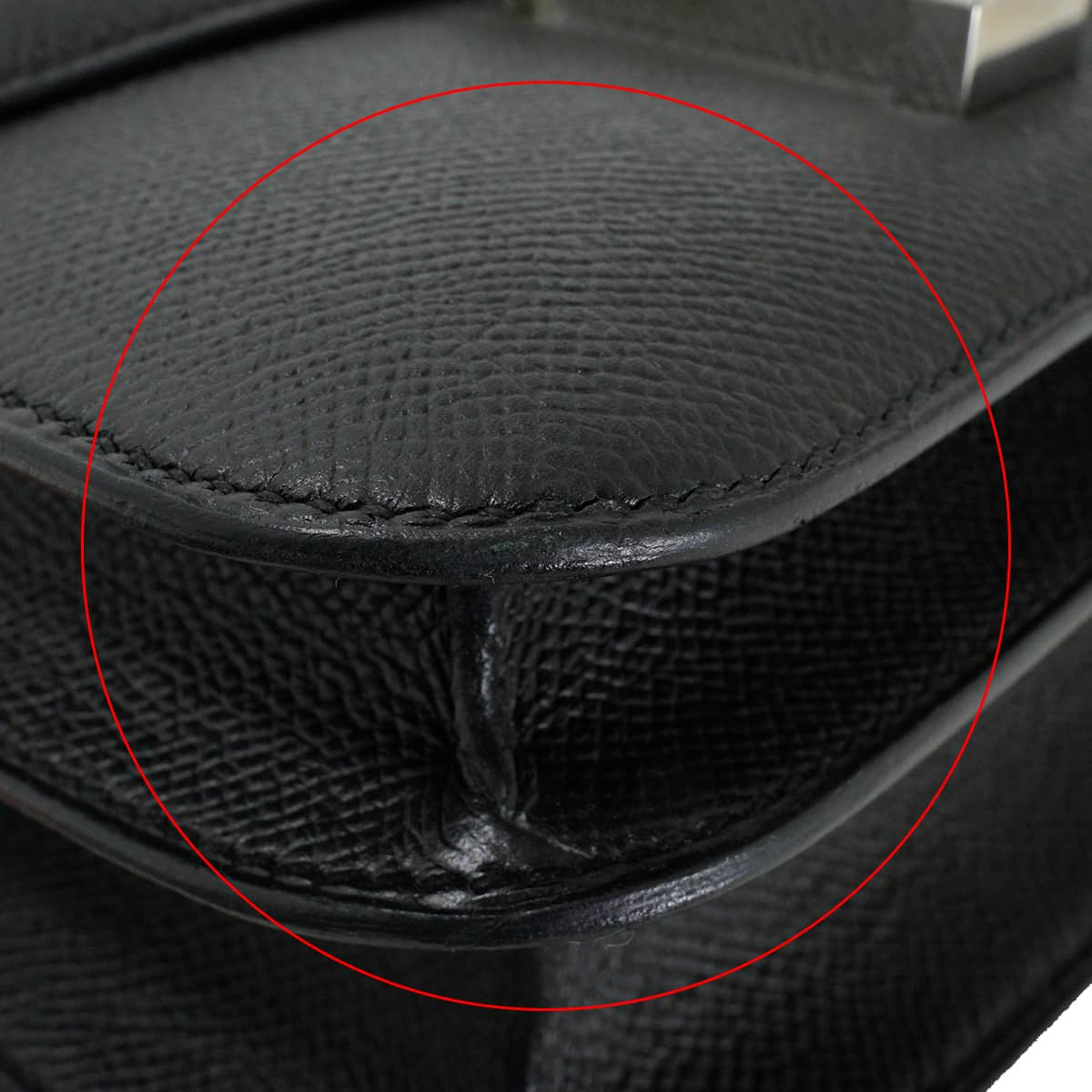 [Pre-loved] HERMES Shoulder bag Constance 3 24 MM Noir (Black) Veau Epsom Silver HW Stamp T[LIKE NEW][Authentic]