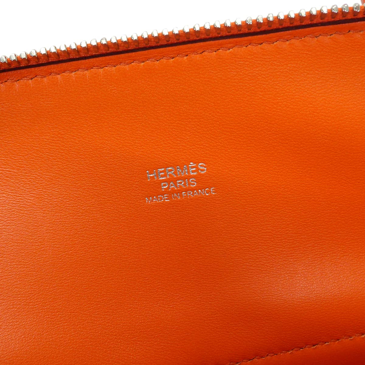 [Pre-loved] HERMES Shoulder bag Bolide27 Feu Orange Veau Epsom Silver HW Stamp T[LIKE NEW][Authentic]
