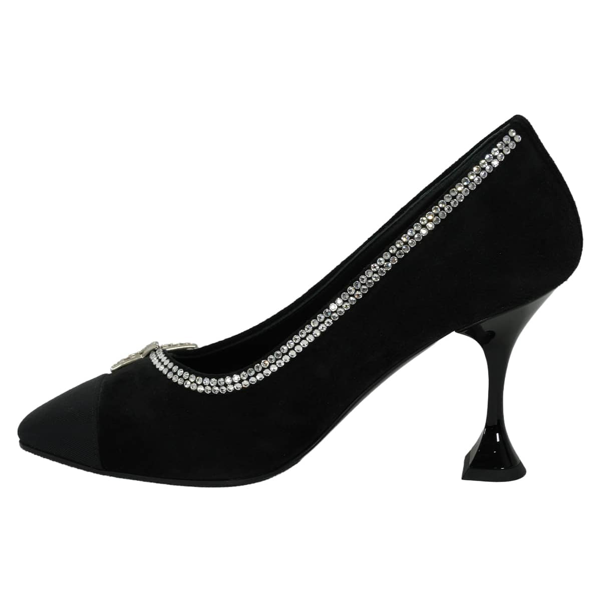 2020SS CHANEL pumps star motif Noir (Black) Suede/Rhinestone #35C G35827[EXCELLENT][Authentic]
