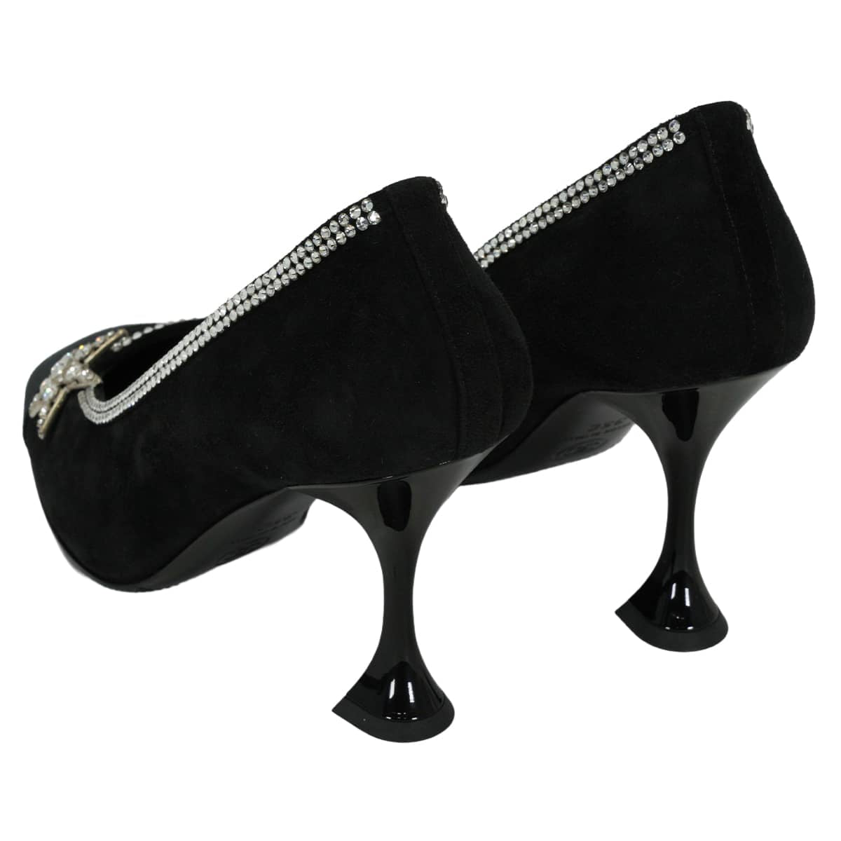2020SS CHANEL pumps star motif Noir (Black) Suede/Rhinestone #35C G35827[EXCELLENT][Authentic]
