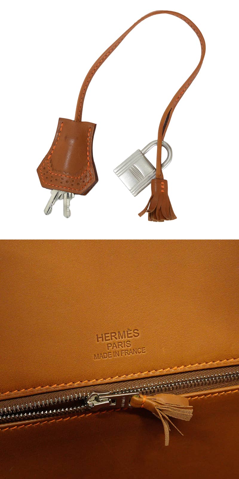 [Pre-loved] HERMES Handbag Birkin35 Ghillies Fauve/Ecru Veau Barenia/Toile H Mat Silver HW Stamp □Q[LIKE NEW][Authentic]