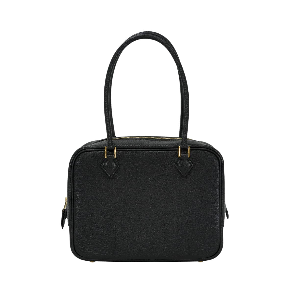HERMES Handbag Plume Mini Noir (Black) Chevre Mysore Gold HW Stamp G[BRAND NEW][Authentic]
