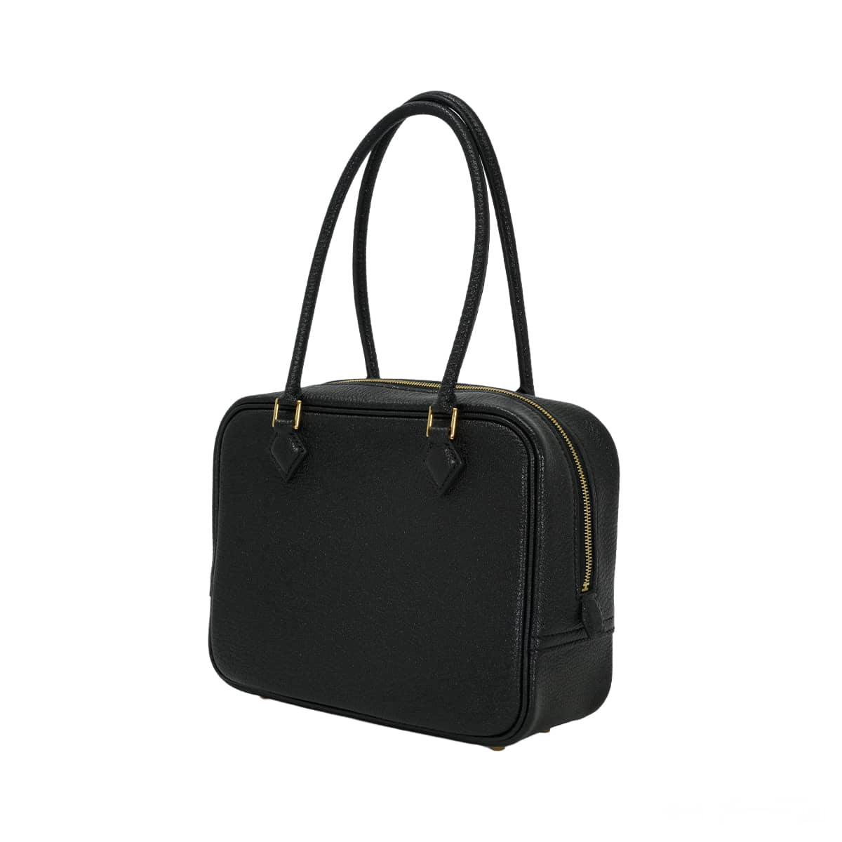 HERMES Handbag Plume Mini Noir (Black) Chevre Mysore Gold HW Stamp G[BRAND NEW][Authentic]