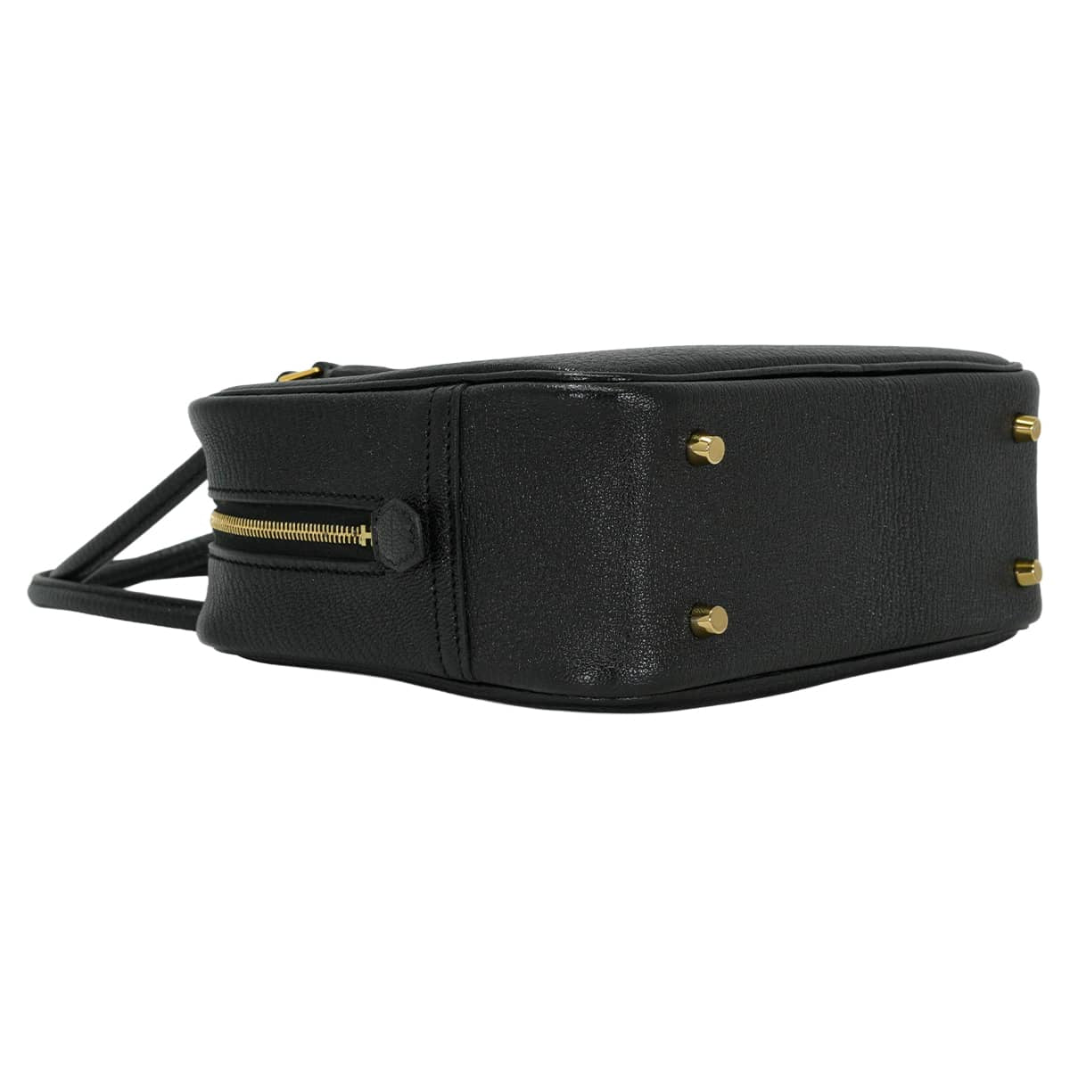 HERMES Handbag Plume Mini Noir (Black) Chevre Mysore Gold HW Stamp G[BRAND NEW][Authentic]