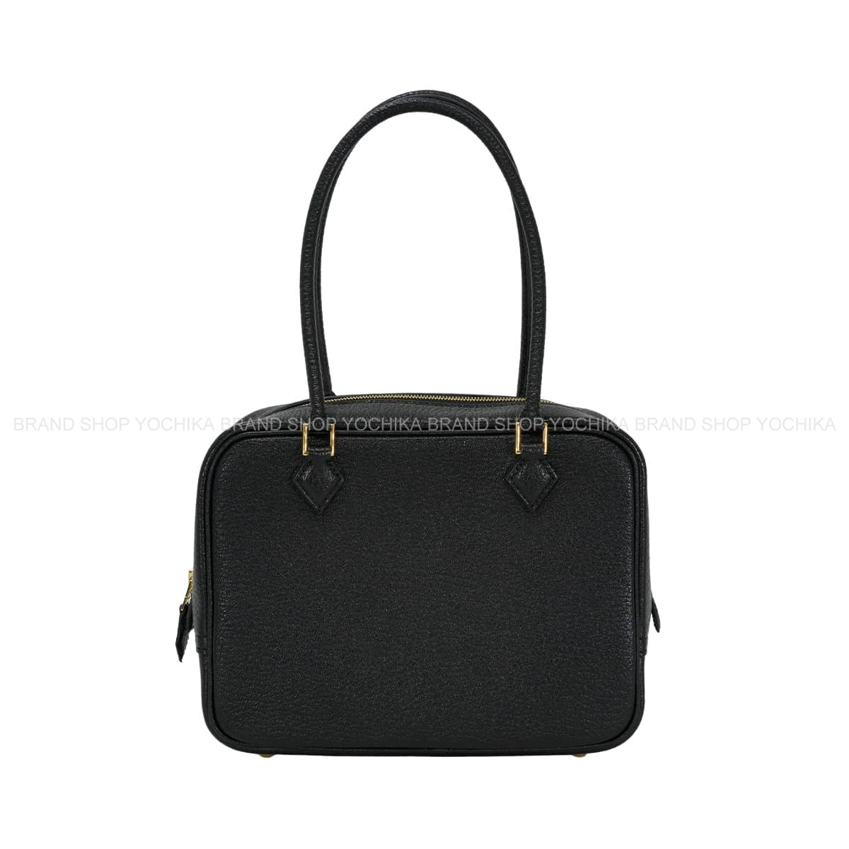 HERMES Handbag Plume Mini Noir (Black) Chevre Mysore Gold HW Stamp G[BRAND NEW][Authentic]