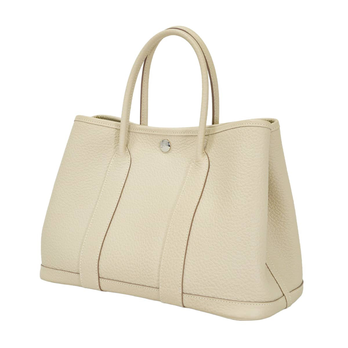[Pre-loved] HERMES tote bag Garden Party 30 TPM All Leather Craie Vache Country Silver HW Stamp C[LIKE NEW][Authentic]