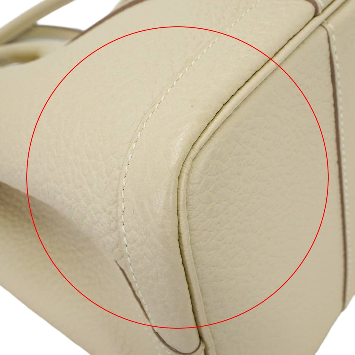 [Pre-loved] HERMES tote bag Garden Party 30 TPM All Leather Craie Vache Country Silver HW Stamp C[LIKE NEW][Authentic]