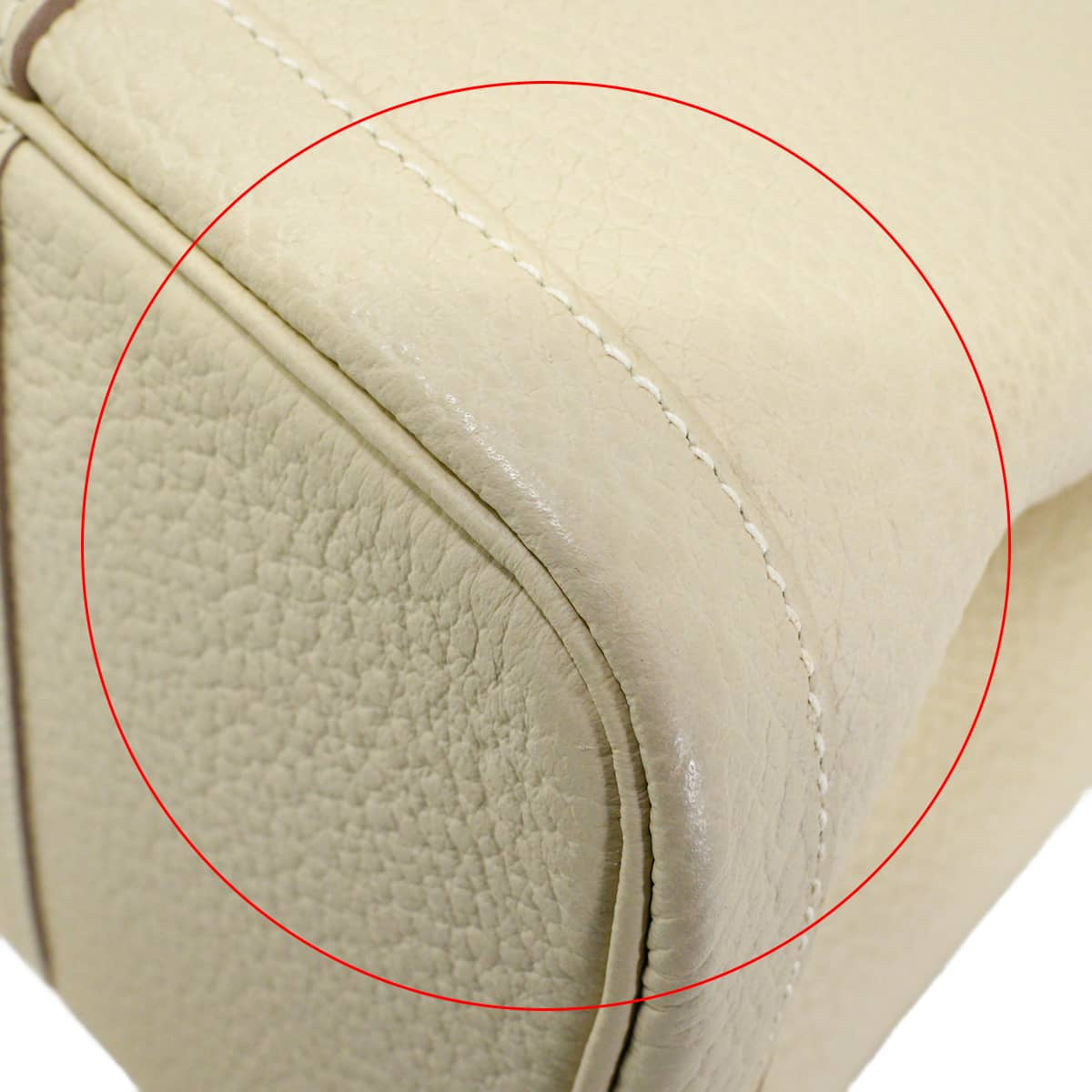 [Pre-loved] HERMES tote bag Garden Party 30 TPM All Leather Craie Vache Country Silver HW Stamp C[LIKE NEW][Authentic]