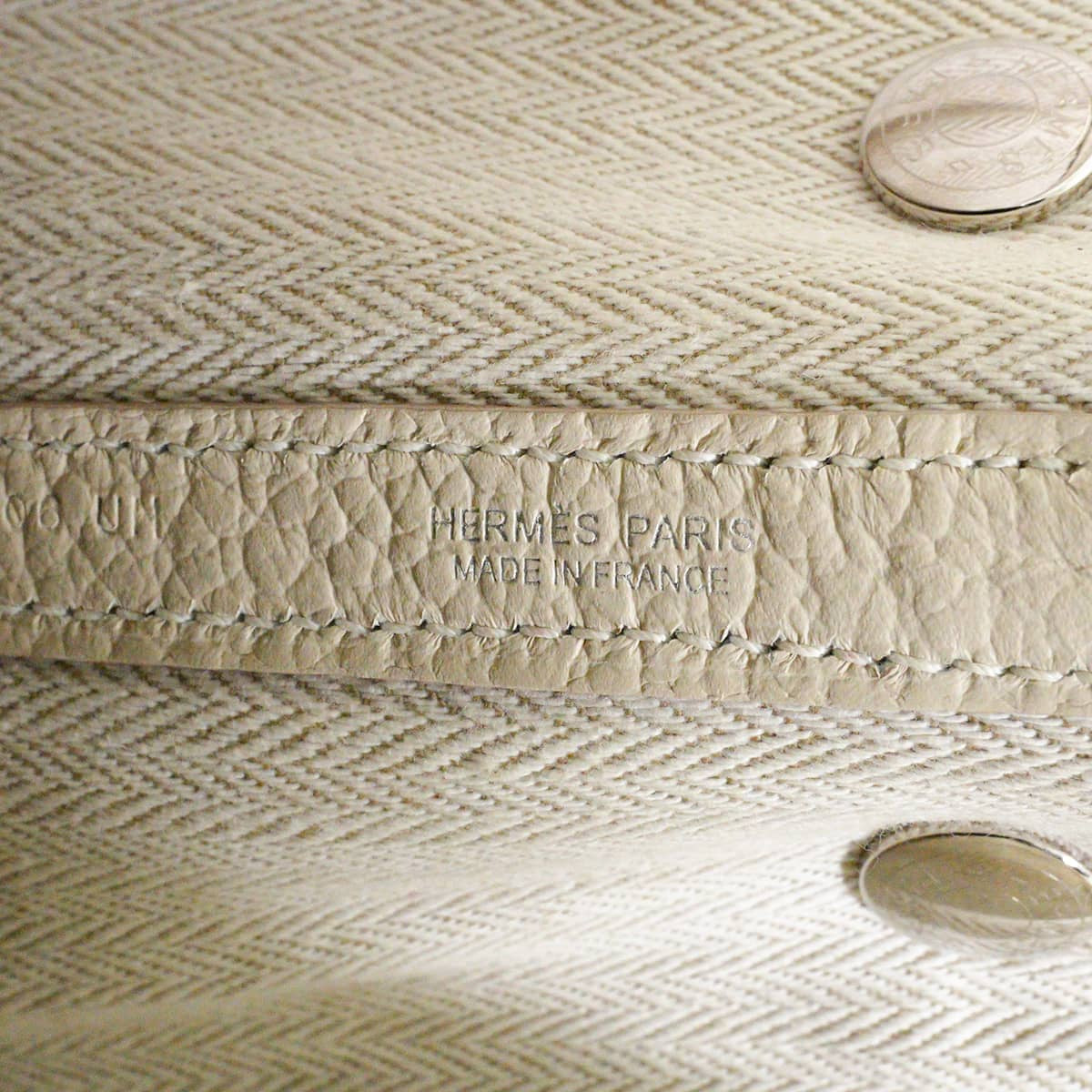 [Pre-loved] HERMES tote bag Garden Party 30 TPM All Leather Craie Vache Country Silver HW Stamp C[LIKE NEW][Authentic]