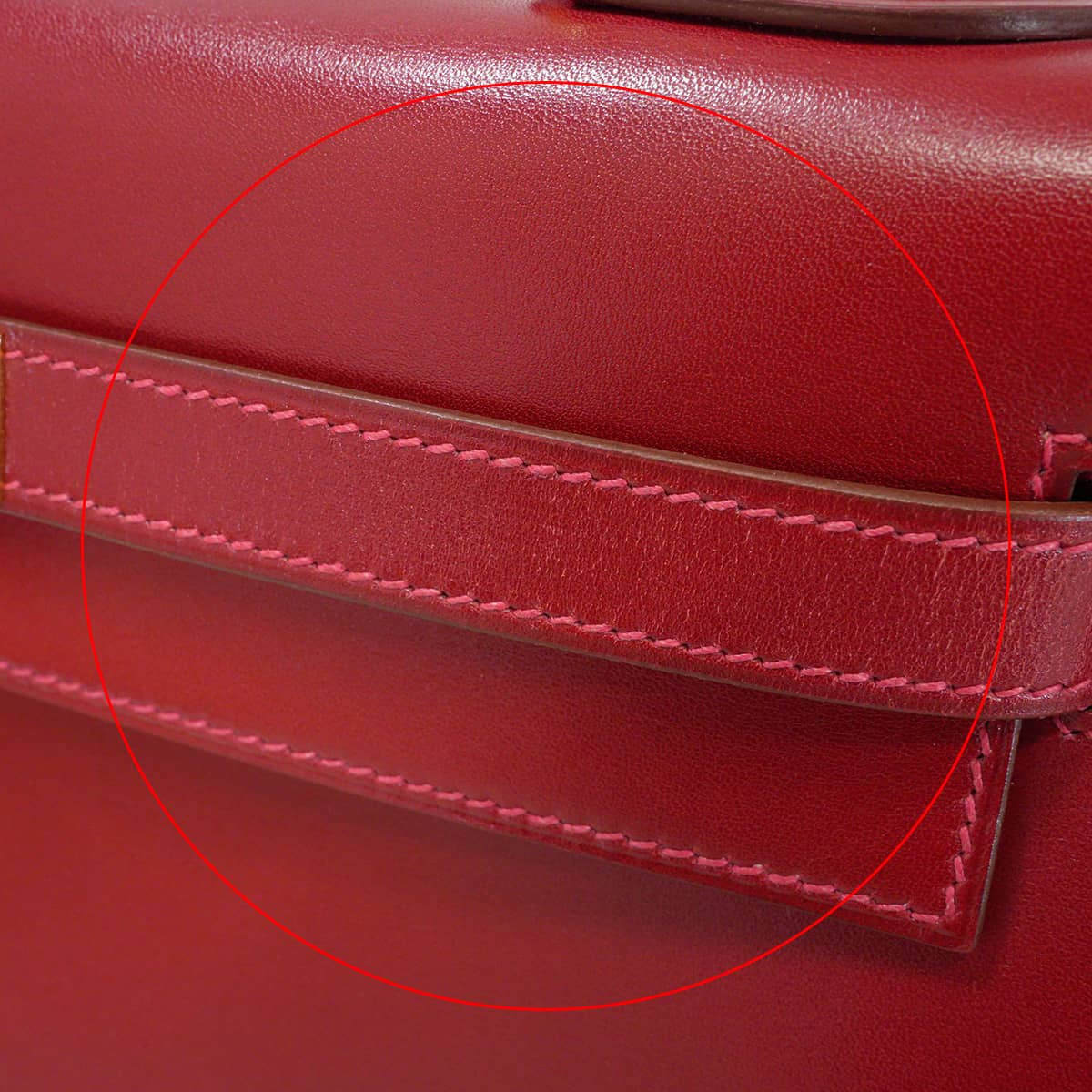 [Pre-loved] HERMES Shoulder bag Kelly32 Sellier Rouge Vif Box Calf Gold HW Stamp □G[LIKE NEW][Authentic]