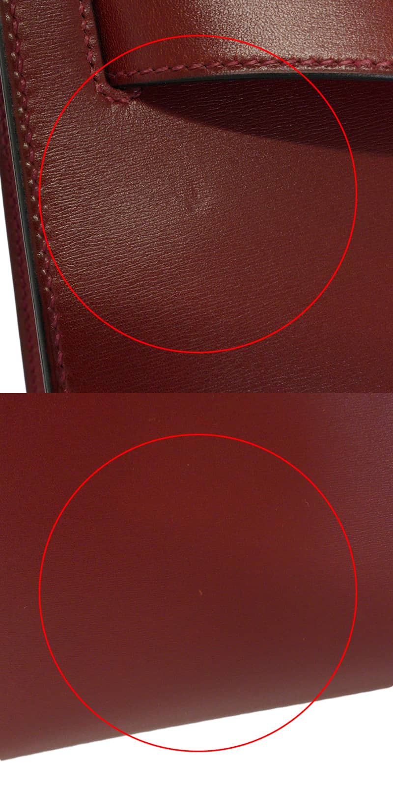 [Pre-loved] HERMES Shoulder bag Kelly32 Sellier Rouge H Box Calf Gold HW Stamp □E[LIKE NEW][Authentic]