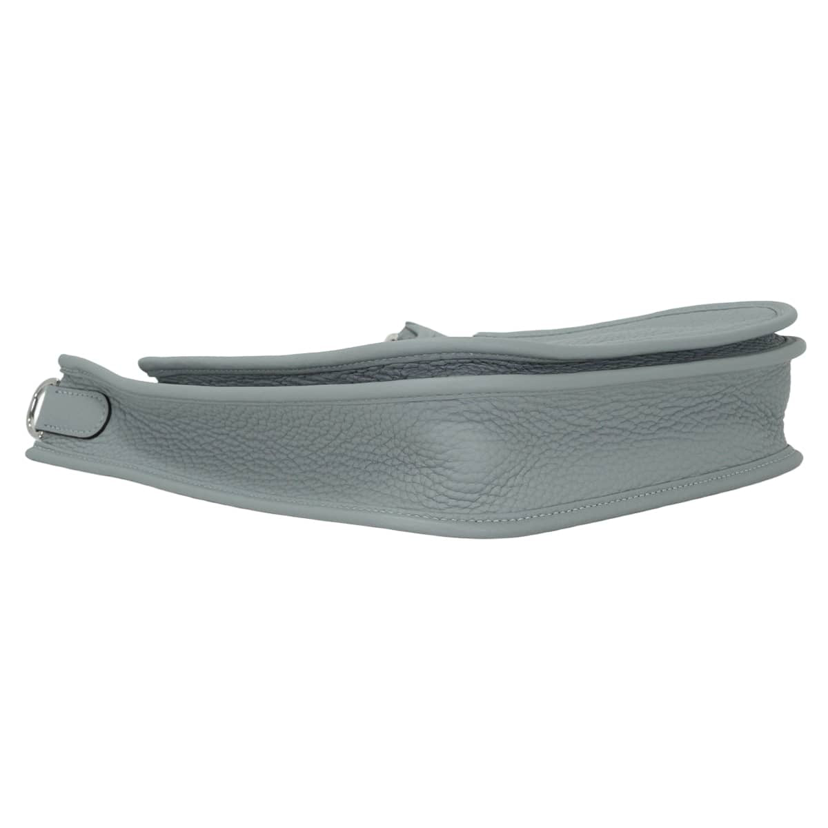 HERMES Shoulder bag Evelyne 23 Gris Pantin Taurillon Clemence Silver HW Stamp G[EXCELLENT][Authentic]