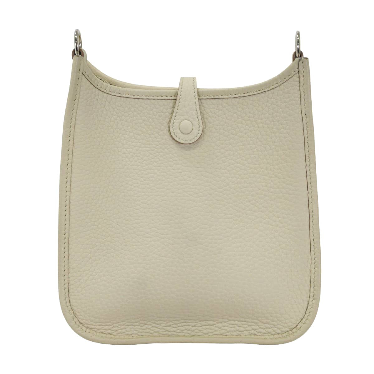 [Pre-loved] HERMES Shoulder bag Evelyne 16 TPM Amazone Zigzag Beton/Noir (Black)/Blanc (White) Taurillon Clemence Silver HW Stamp B[LIKE NEW][Authentic]