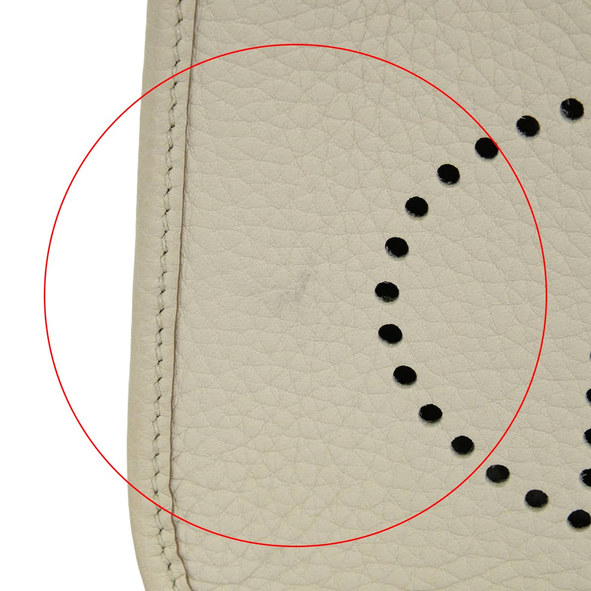 [Pre-loved] HERMES Shoulder bag Evelyne 16 TPM Amazone Zigzag Beton/Noir (Black)/Blanc (White) Taurillon Clemence Silver HW Stamp B[LIKE NEW][Authentic]