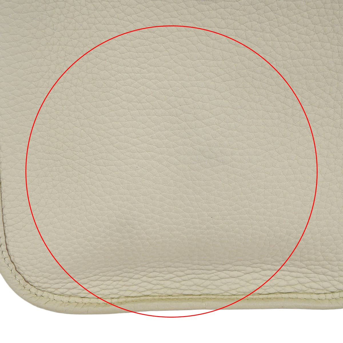[Pre-loved] HERMES Shoulder bag Evelyne 16 TPM Amazone Zigzag Beton/Noir (Black)/Blanc (White) Taurillon Clemence Silver HW Stamp B[LIKE NEW][Authentic]