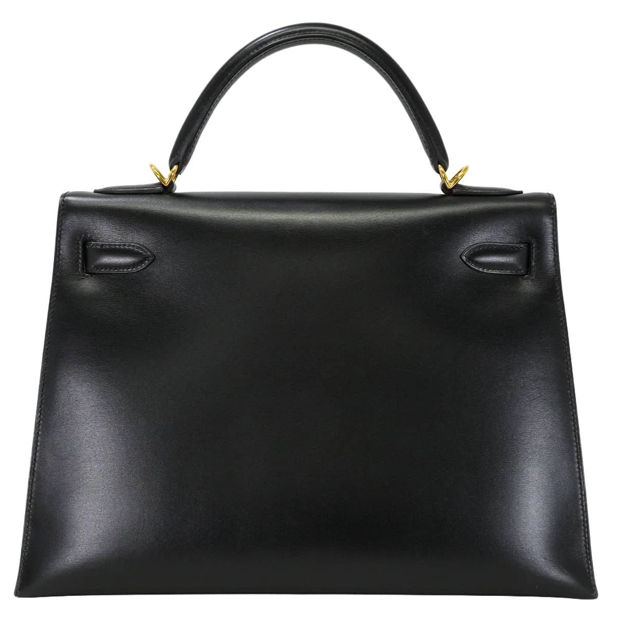 [Pre-loved] HERMES Shoulder bag Kelly32 Sellier Noir (Black) Box Calf Gold HW Stamp □E[USED SA][Authentic]