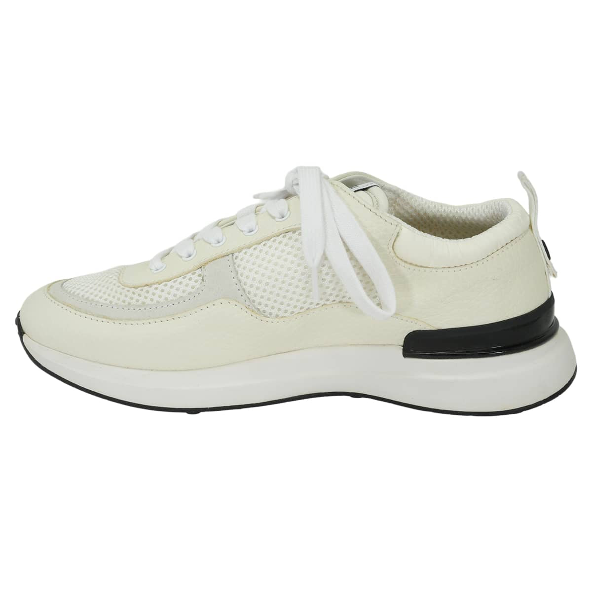 2021SS CHANEL sneakers SPORT-FLYER Blanc (White)/Noir (Black) Mesh/Leather #37 G37491[EXCELLENT][Authentic]