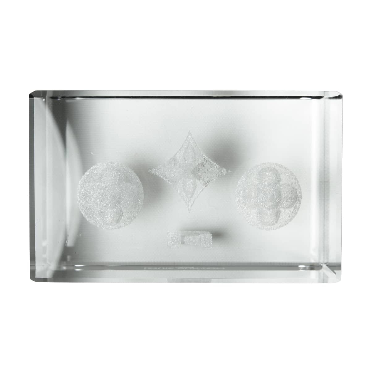 LOUIS VUITTON Paperweight 3D Monogram Flower VIP Novelty Not Specified crystal[EXCELLENT][Authentic]
