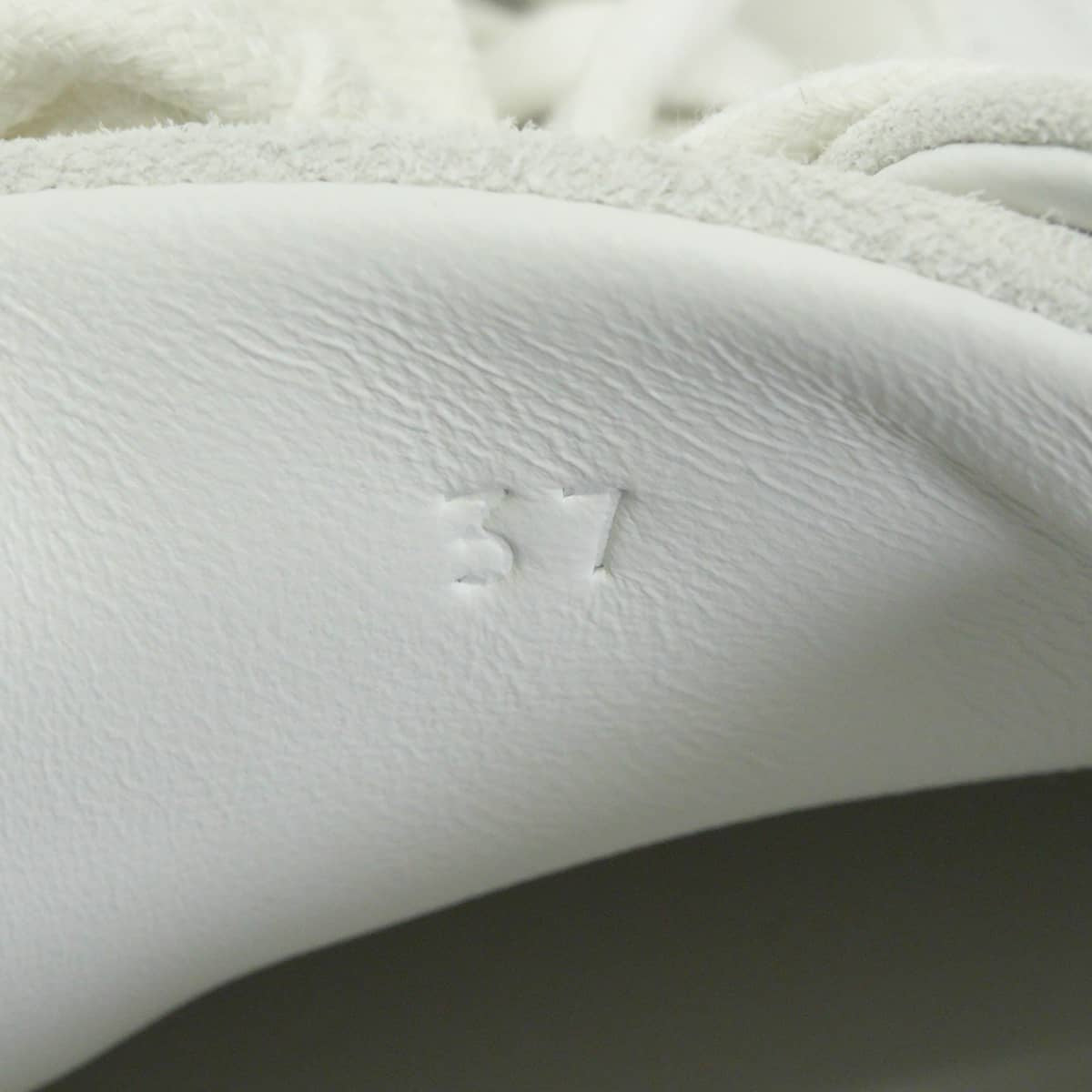 HERMES sneakers Bouncing Blanc (White)/Noir (Black) Calf/Chevre Velours #37[EXCELLENT][Authentic]