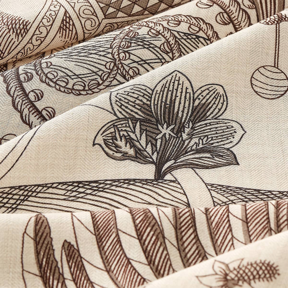 HERMES scarf Carre 140 Dette Cavalleria Favolosa Naturel/Brown/Miel Cashmere/Silk100% H243162S 01[BRAND NEW][Authentic]