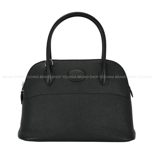 [Pre-loved] HERMES Shoulder bag Bolide27 Noir (Black) Veau Epsom Silver HW Stamp □Q[USED SA][Authentic]