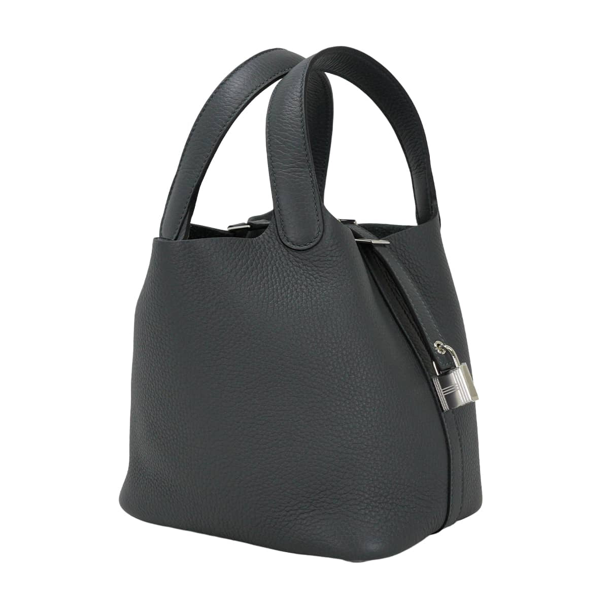 HERMES Handbag Picotin Lock 18 PM Gris Misty Taurillon Clemence Silver HW Stamp G[BRAND NEW][Authentic]
