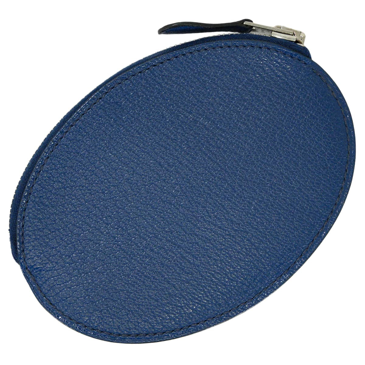 HERMES change purse Evelyne Coin purse Bleu de Malte Chevre Mysore Silver HW Stamp □O[EXCELLENT][Authentic]
