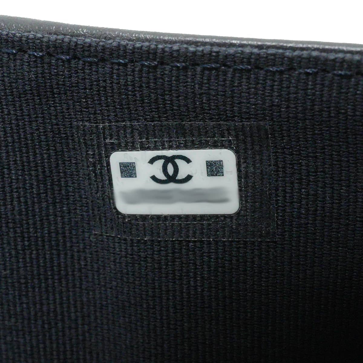 CHANEL Tri-fold wallet compact small flap COCO Mark Matelasse Navy Denim Champagne Gold HW AP0229[EXCELLENT][Authentic]