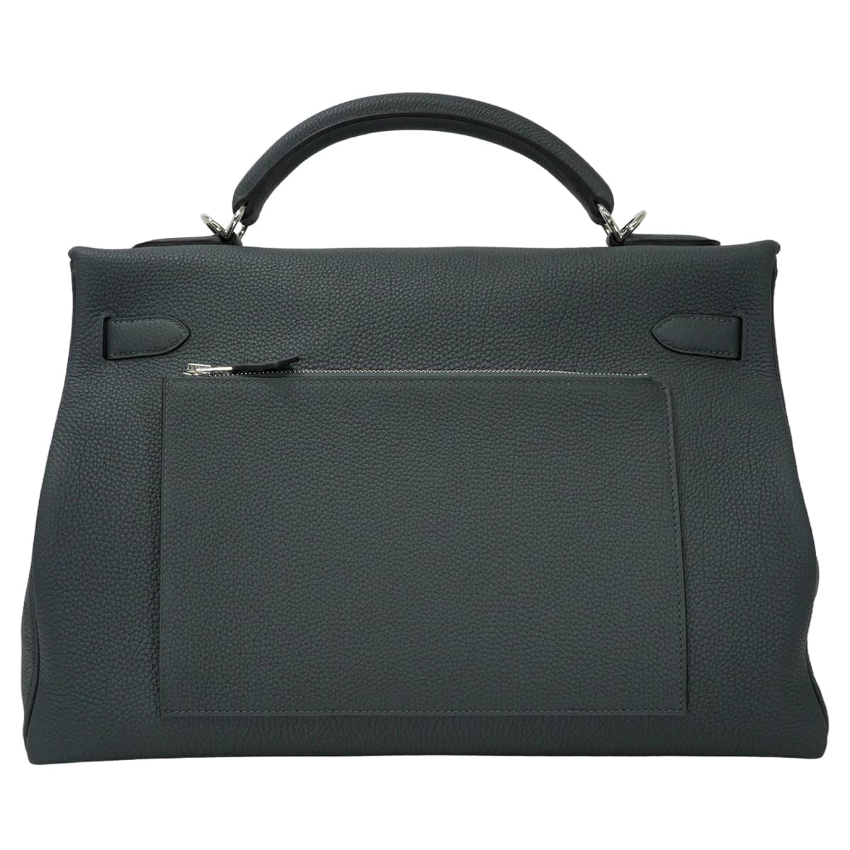 HERMES Shoulder bag Maxi Kelly 42 Gris Misty Veau Togo Silver HW Stamp W[EXCELLENT][Authentic]