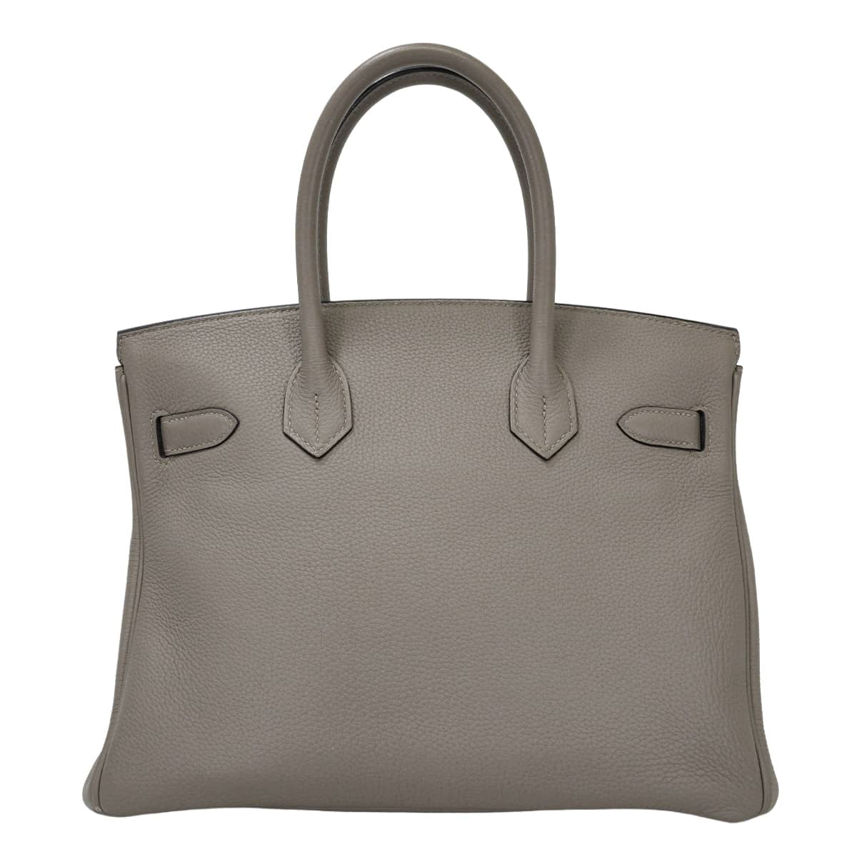[Pre-loved] HERMES Handbag Birkin30 Gris Asphalte Veau Togo Silver HW Stamp C[USED A][Authentic]