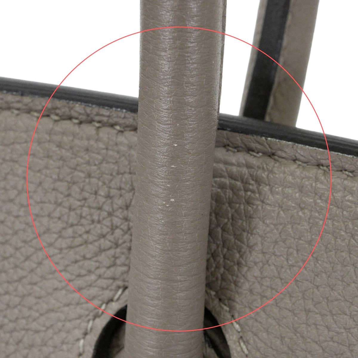 [Pre-loved] HERMES Handbag Birkin30 Gris Asphalte Veau Togo Silver HW Stamp C[USED A][Authentic]