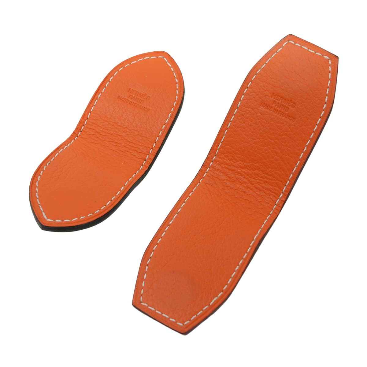 [Pre-loved] HERMES money clip At H Magnet Orange/Bleu Zanzibar Veau Swift Taurillon Lisse[LIKE NEW][Authentic]