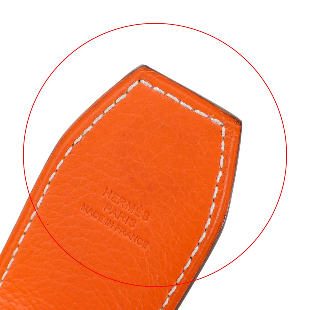 [Pre-loved] HERMES money clip At H Magnet Orange/Bleu Zanzibar Veau Swift Taurillon Lisse[LIKE NEW][Authentic]