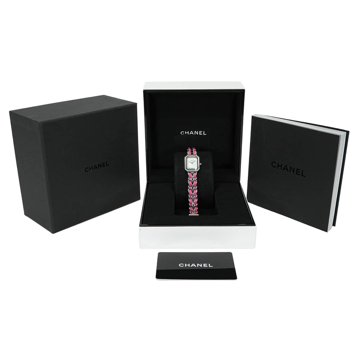 [Pre-loved] 2020 Limited CHANEL Watches Ladies' Premiere Rock Limited edition of 1000 Worldwide Pink Stainless steel /White shell / Lambskin H6360[LIKE NEW][Authentic]