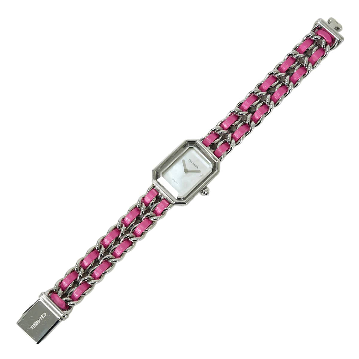 [Pre-loved] 2020 Limited CHANEL Watches Ladies' Premiere Rock Limited edition of 1000 Worldwide Pink Stainless steel /White shell / Lambskin H6360[LIKE NEW][Authentic]