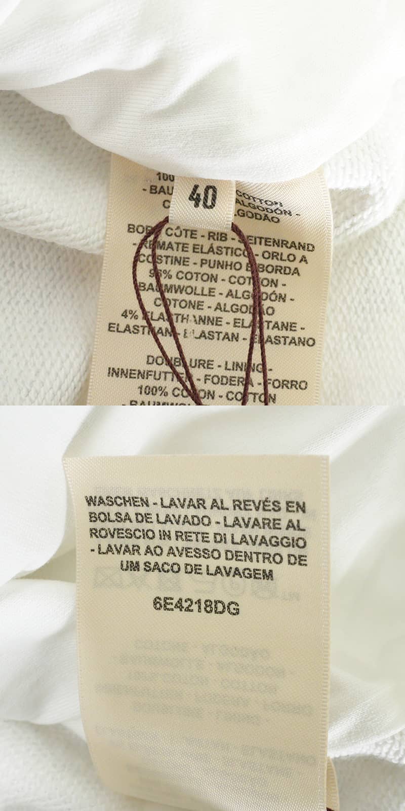 HERMES Blouson Teddy Ferronnerie Remix Print Clou de Selle Blan Casse Cotton100% #40 Silver HW H6E4218DG[ALMOST NEW][Authentic]