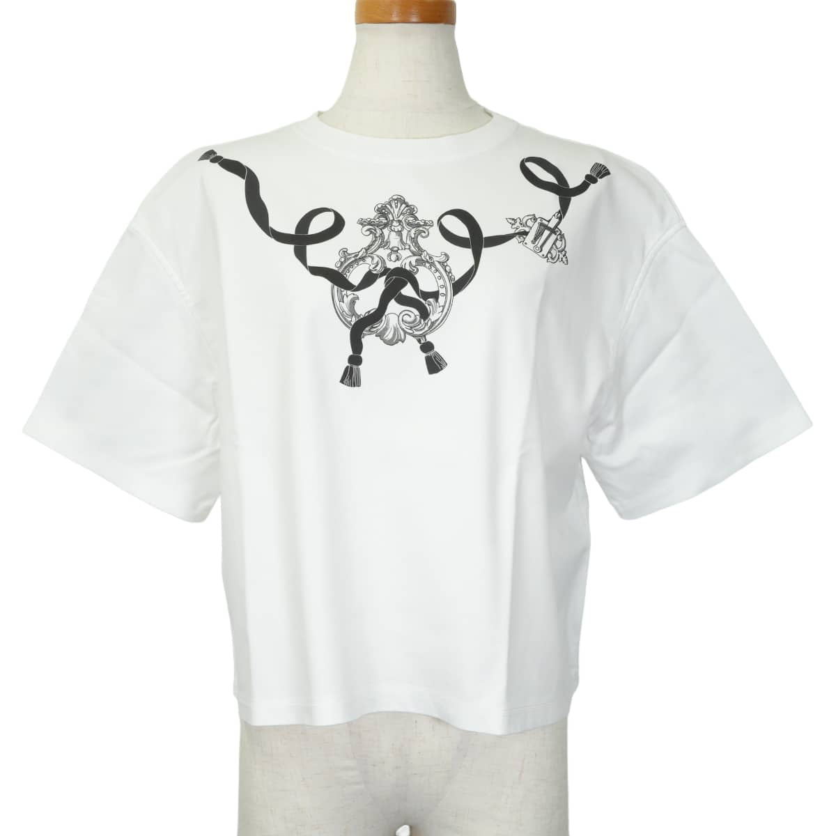 2026SS HERMES Short sleeve t shirt Cartouche Boxy fit Blanc (White) Cotton100% #38 6E4638DC[BRAND NEW][Authentic]