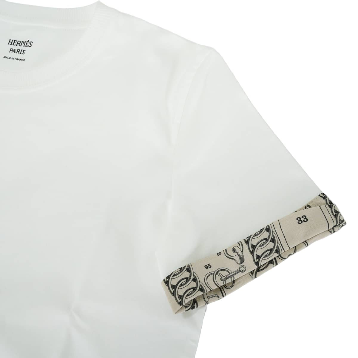 2026SS HERMES Short sleeve t shirt Cahier du Colporteur print Blanc (White) Cotton100% #38 H6H4644DC[BRAND NEW][Authentic]