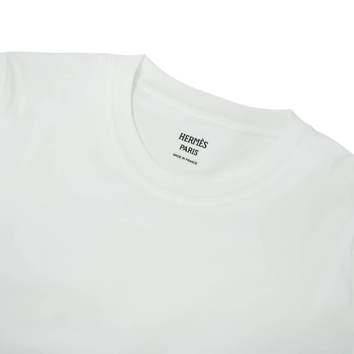2026SS HERMES Short sleeve t shirt Cahier du Colporteur print Blanc (White) Cotton100% #38 H6H4644DC[BRAND NEW][Authentic]