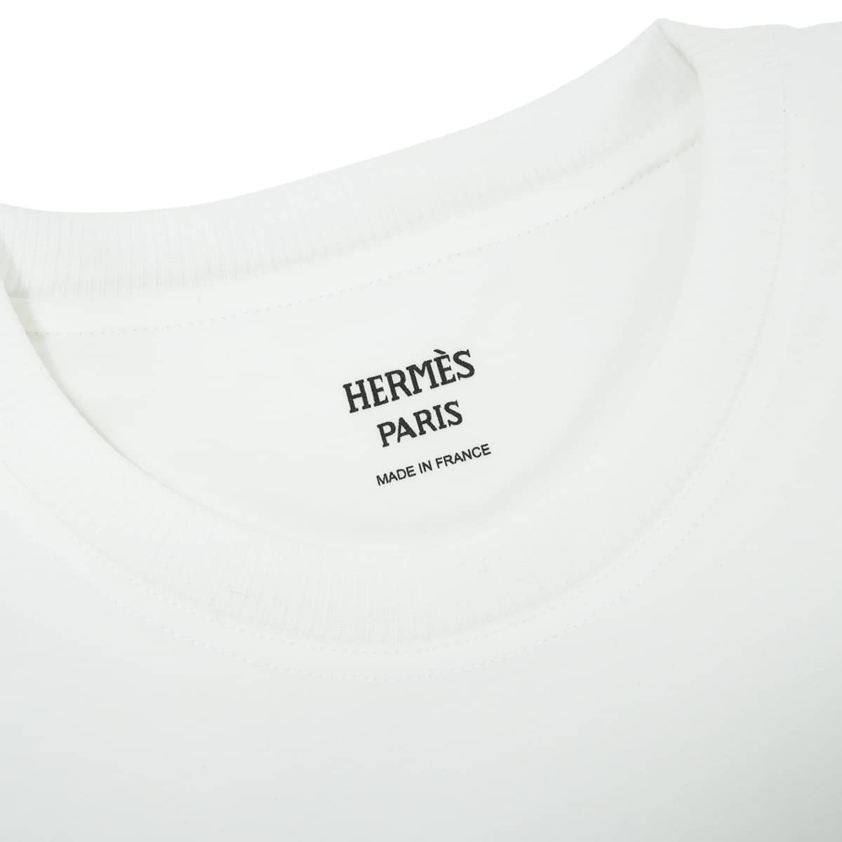 2026SS HERMES Short sleeve t shirt Cahier du Colporteur print Blanc (White) Cotton100% #38 H6H4644DC[BRAND NEW][Authentic]