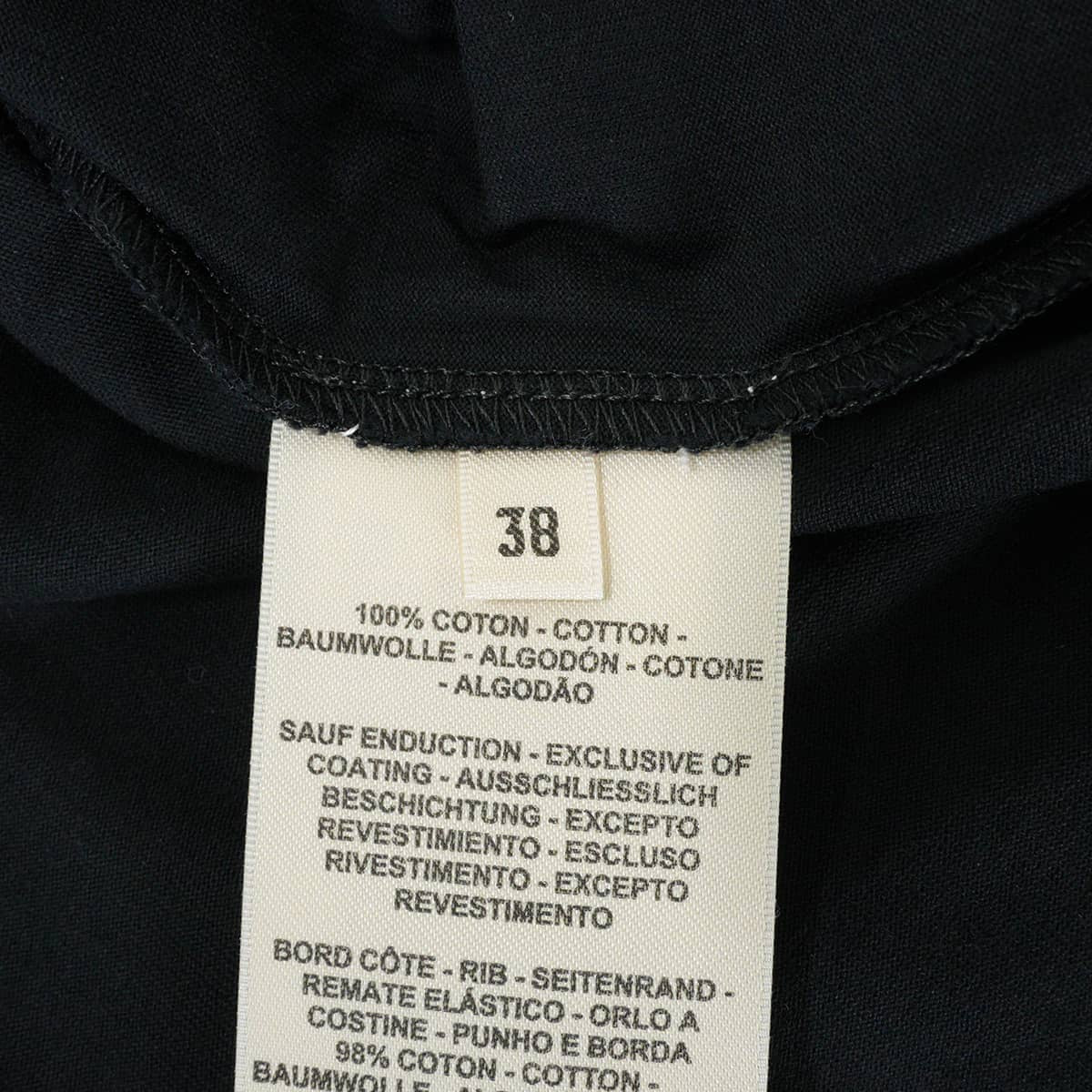 2025-26AW HERMES Short sleeve t shirt Cartouche Les Cles Noir (Black) Cotton100% #38 5E4624DA[EXCELLENT][Authentic]