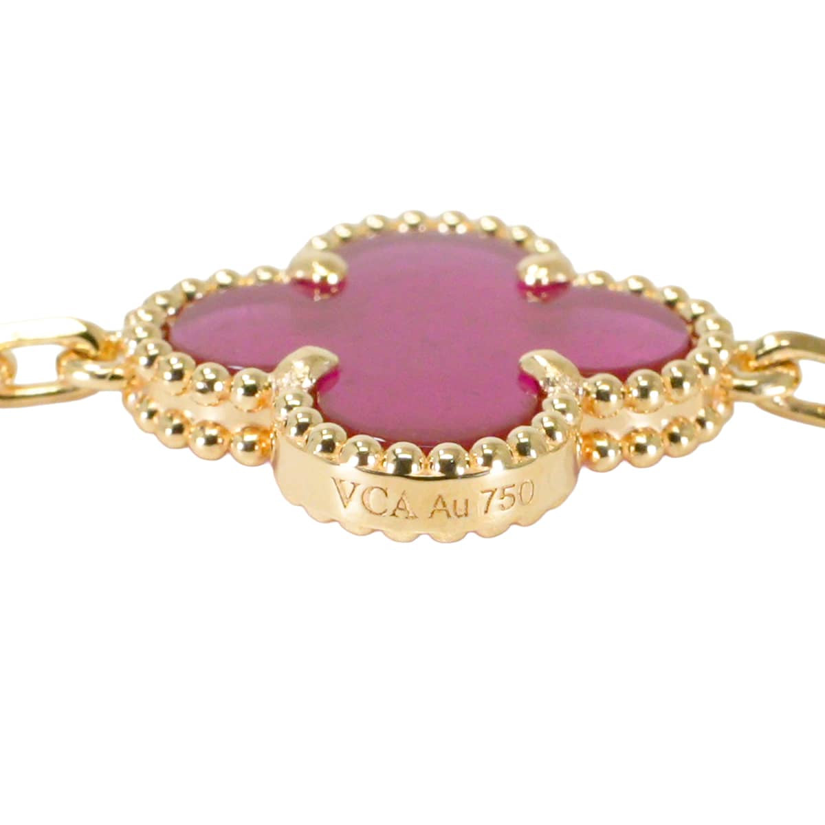 2026AW Van Cleef & Arpels bracelet Vintage Alhambra 5 motifs Pink K18YG/Enamel VCARPQZI00[BRAND NEW][Authentic]