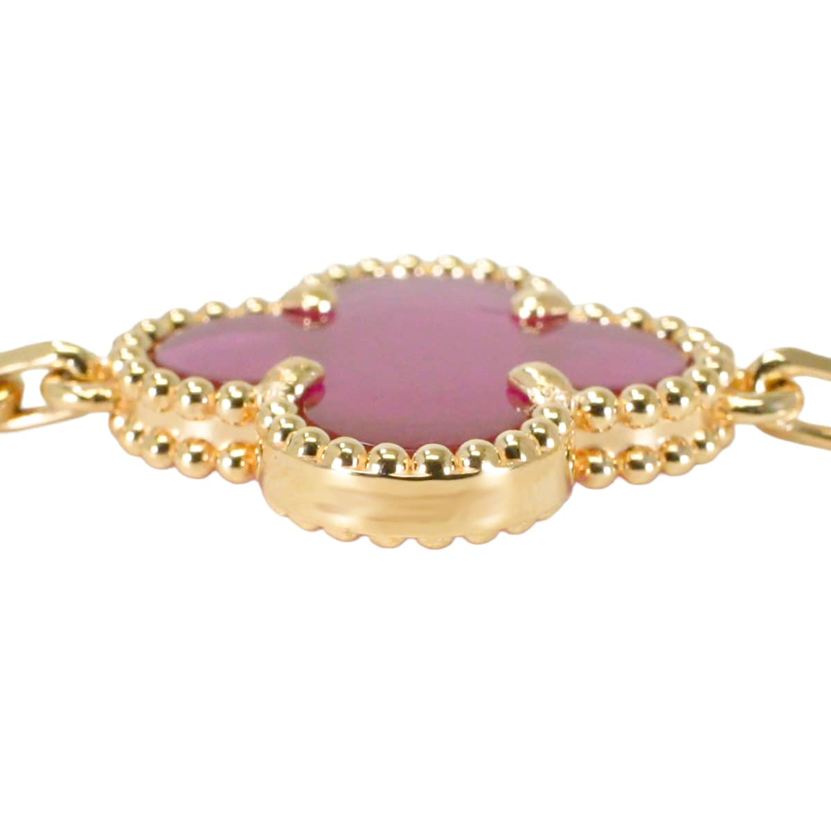2026AW Van Cleef & Arpels bracelet Vintage Alhambra 5 motifs Pink K18YG/Enamel VCARPQZI00[BRAND NEW][Authentic]