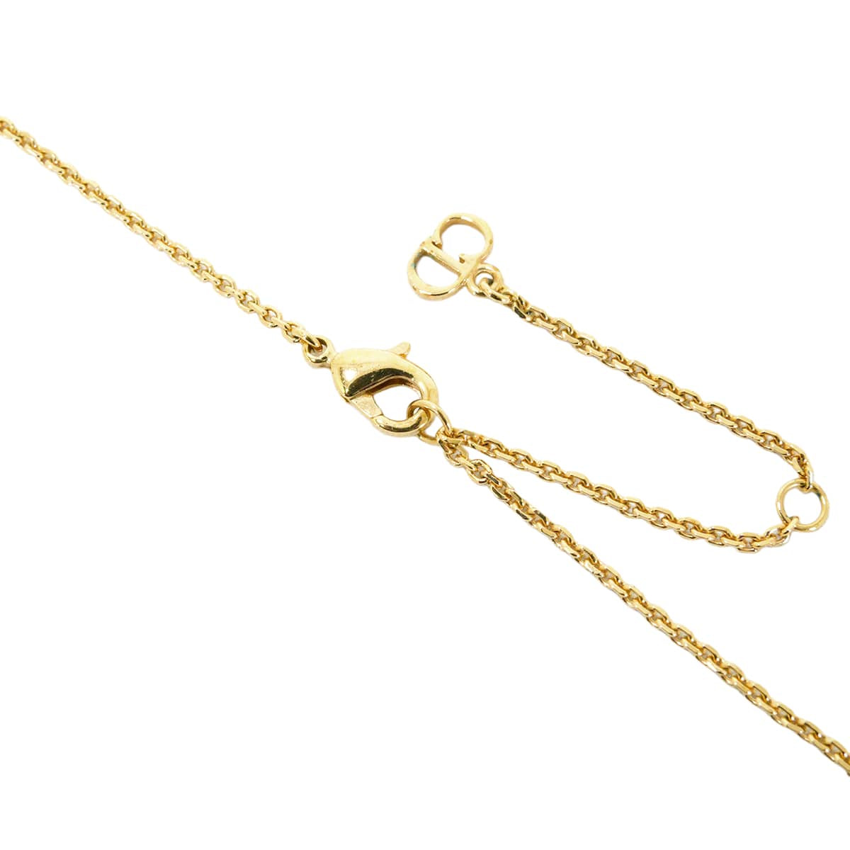 [Pre-loved] Dior necklace Clair D Lune Gold Gold tone metal / resin pearl / crystal Gold HW N1033CDLCY[LIKE NEW][Authentic]