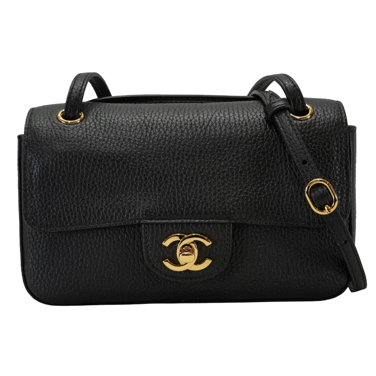 2026AW Pre-Collection CHANEL Shoulder bag Mini flap bag COCO Mark Noir (Black)/Bordeaux Graind Calf(Caviarskin) Gold HW AS6573[BRAND NEW][Authentic]