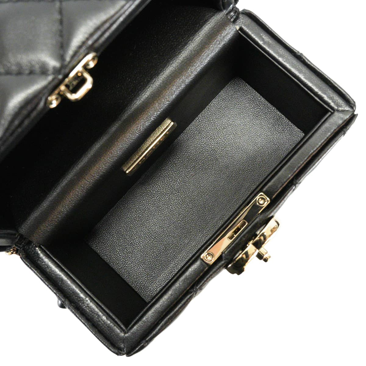 2025AW CHANEL Shoulder bag Chain clutch Matelasse COCO Mark with handle small vanity square box Noir (Black) Lambskin Champagne Gold HW AP4759[EXCELLENT][Authentic]