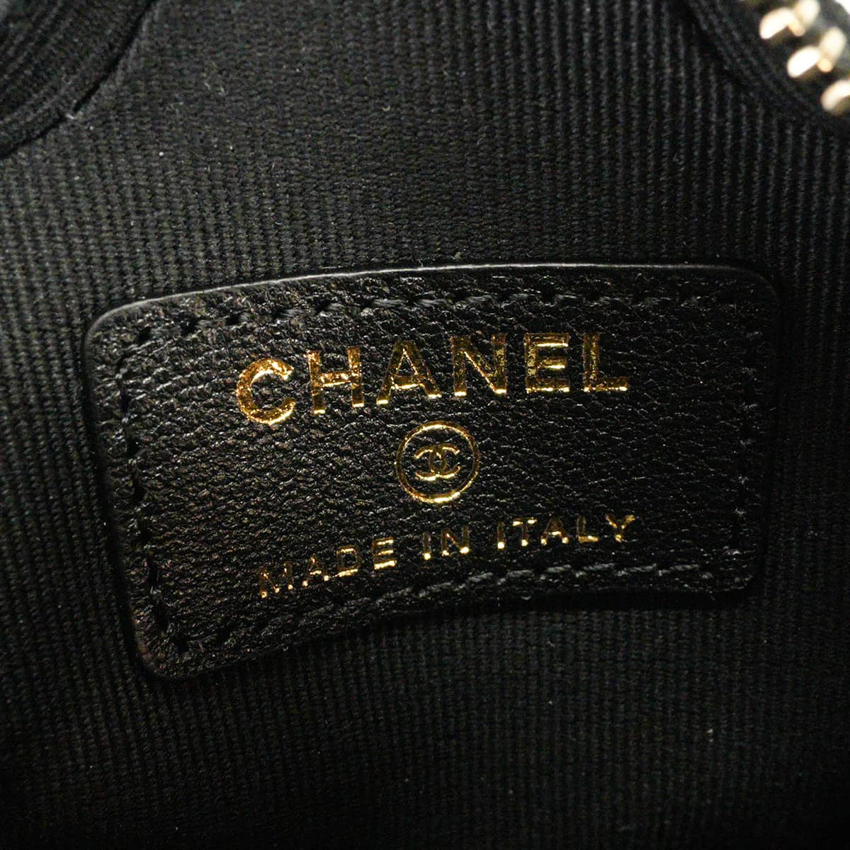 2025-26AW CHANEL bag charm COCO Mark Star Noir (Black) Lambskin Champagne Gold HW AP4985[EXCELLENT][Authentic]